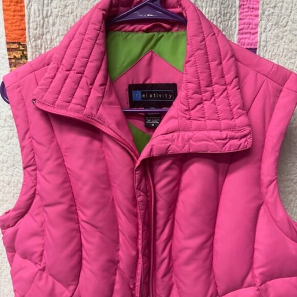 realativity Quilted Puffy Vest Woman's Size Medium - Picture 4 of 6